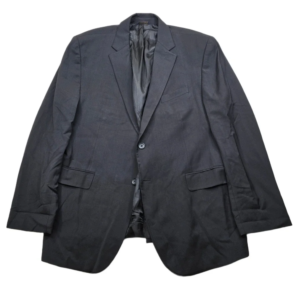 Banana Republic Black Wool Suit Jacket Mens 46R‎ 46 Modern Fit Italian Blazer